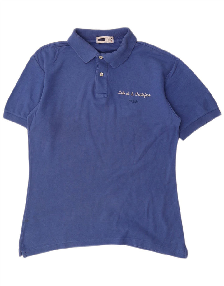 Polo Uomo Fila IT 44 XS Blu Cotone