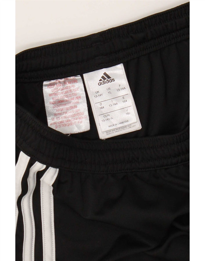 Pantaloncini sportivi Adidas Climalite da ragazzo 13-14 anni in poliestere nero