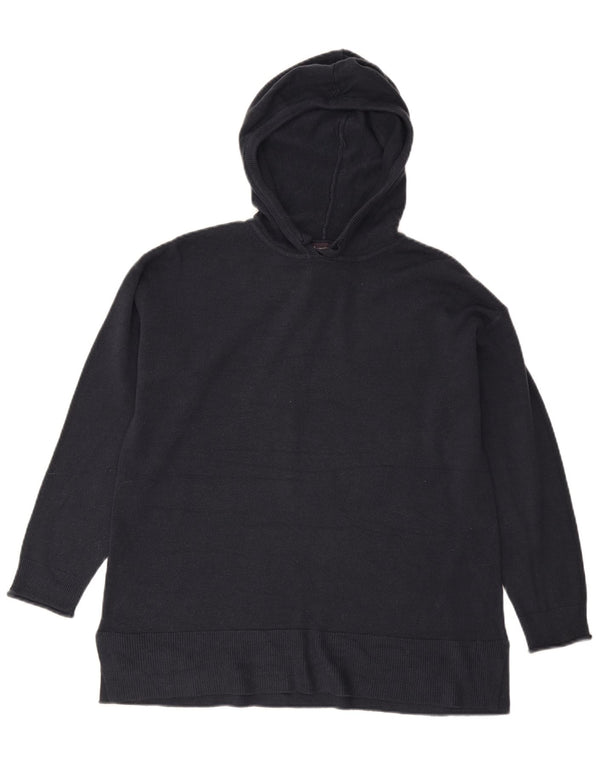 Maglione con cappuccio da donna Marks & Spencer UK 14 Acrilico blu navy medio