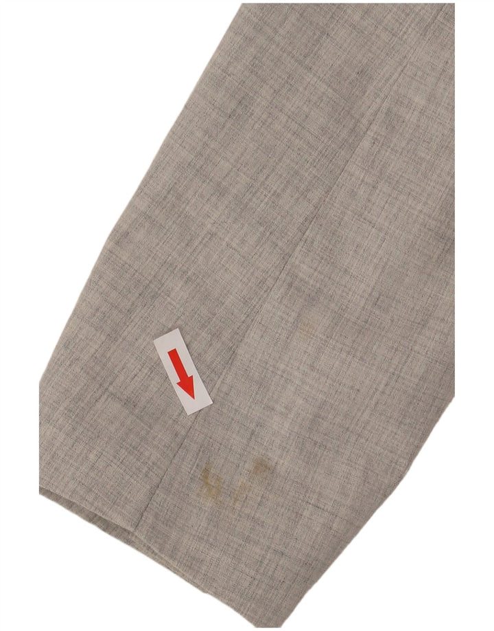 Giacca blazer da uomo a 2 bottoni Farah UK 36 piccola poliestere grigio