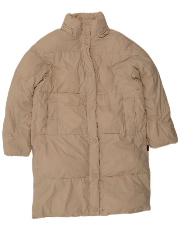 Cappotto imbottito oversize da donna ZARA UK 6 XS Poliestere beige
