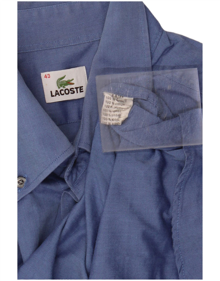 Camicia da uomo LACOSTE taglia 43 grande cotone blu