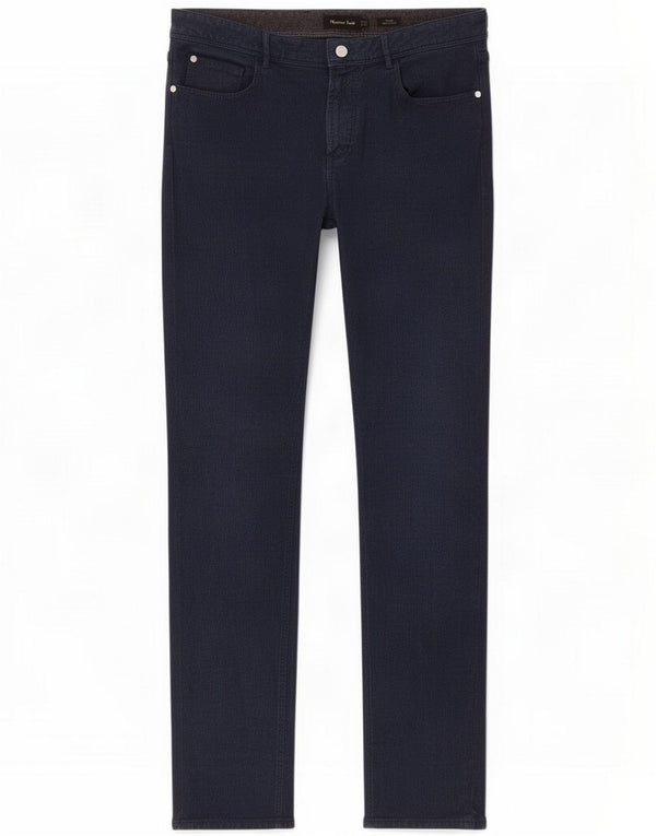 Massimo Dutti Pantaloni casual slim fit da uomo EU 42 Large W32 L32 Blu navy