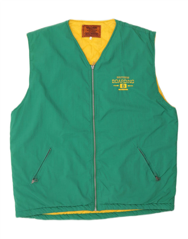 Gilet da uomo Southern UK 44 2XL nylon verde
