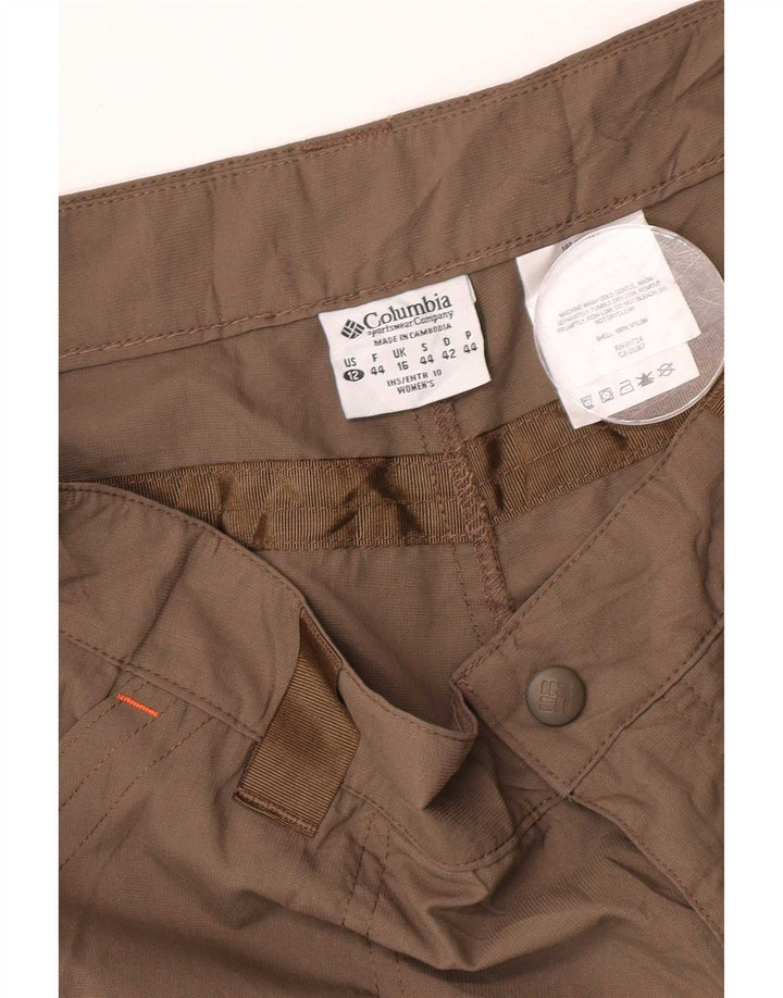 Pantaloncini cargo Columbia da donna UK 16 grandi W34 nylon beige