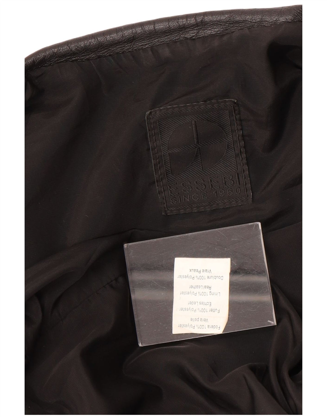 Giacca in pelle bomber da uomo Essebi UK 40 grande in pelle nera