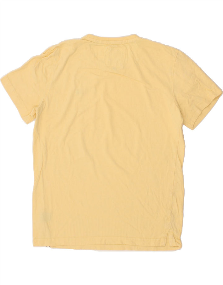 CREW CLOTHING Mens T-Shirt Top Small Yellow Cotton Vintage Crew Clothing and Second-Hand Crew Clothing from Messina Hembry 