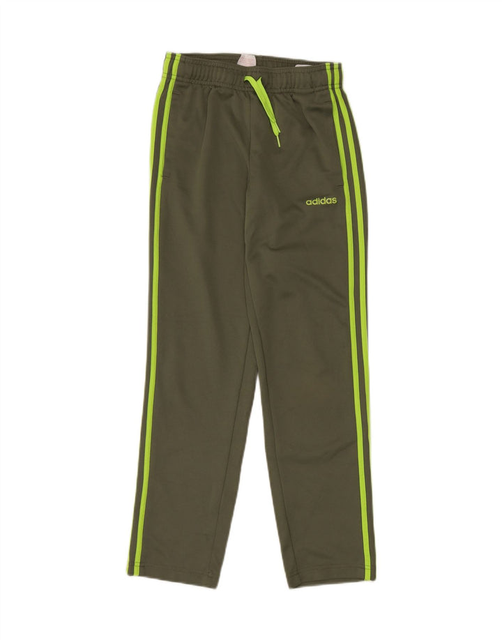 Pantaloni della tuta ADIDAS da ragazzo Climalite 11-12 anni in poliestere kaki
