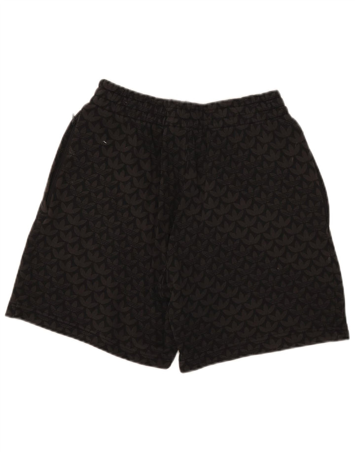 Pantaloncini sportivi grafici da uomo Adidas piccoli in cotone nero