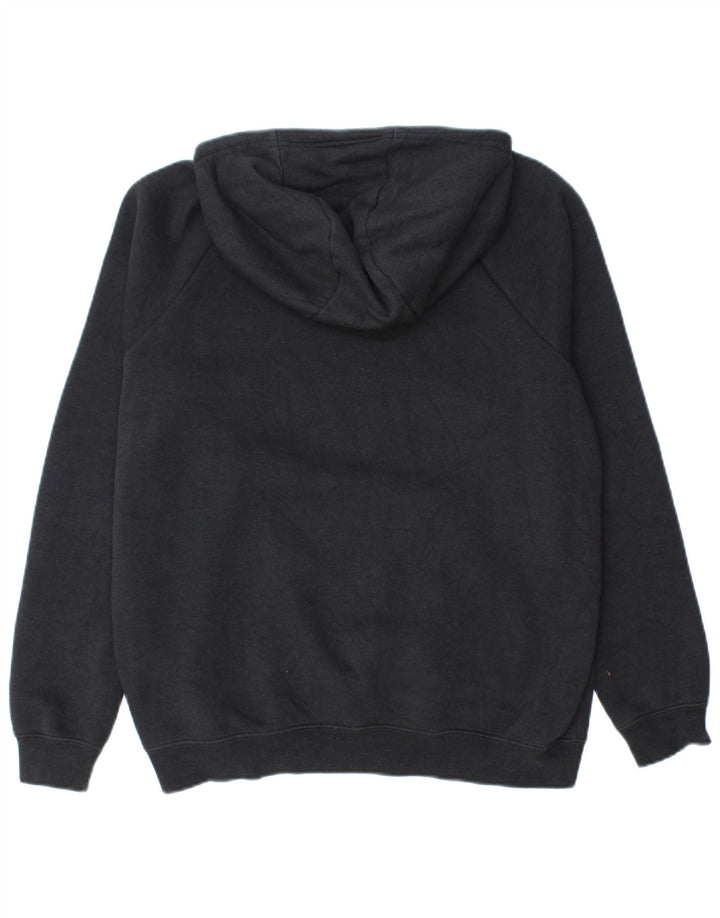 Felpa con cappuccio grafica da uomo NIKE, cotone nero medio