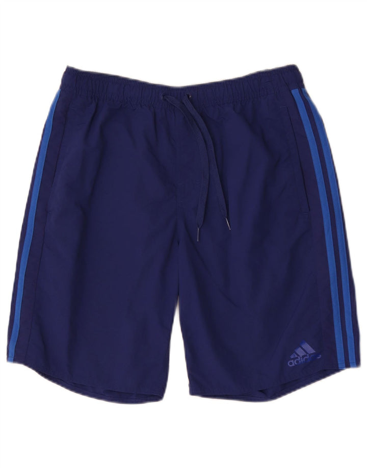 Pantaloncini sportivi ADIDAS da uomo medio blu navy
