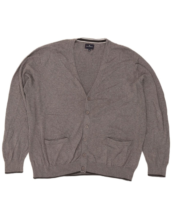 Maglione cardigan Harbour blu da uomo Marks & Spencer 2XL cotone screziato grigio