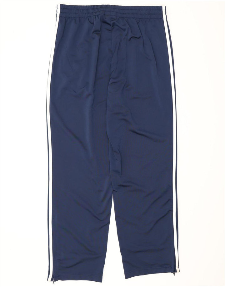 Pantaloni da tuta da uomo Adidas Large in poliestere blu navy