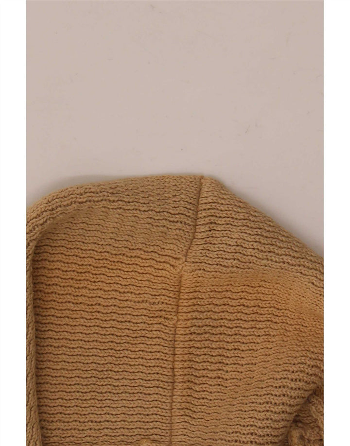 Maglione cardigan da uomo Massimo Dutti in cotone beige medio