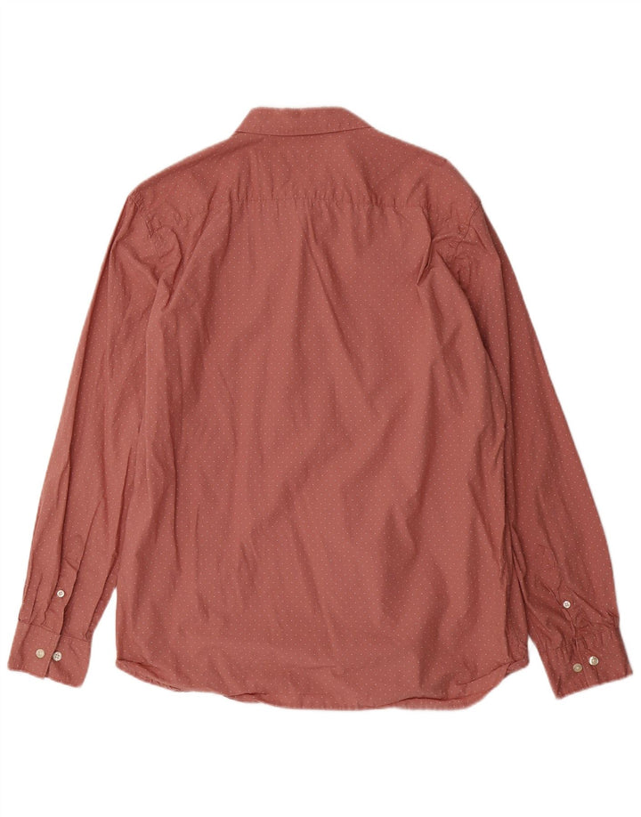 FRENCH CONNECTION Camicia da uomo XL Cotone maculato bordeaux