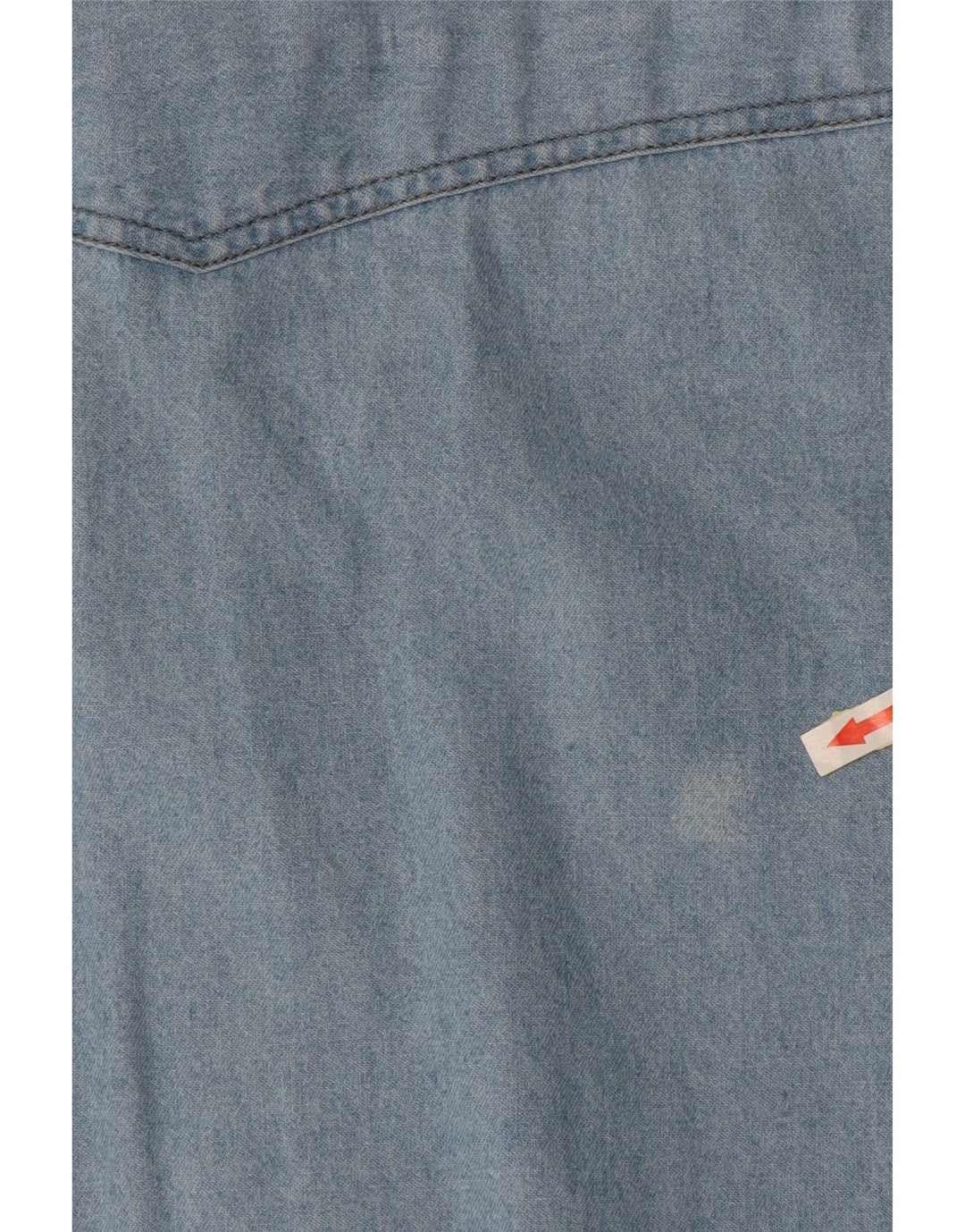 ARIZONA Camicia di jeans a maniche corte da uomo grande blu