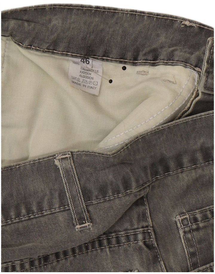 Jeans affusolati da uomo James Dillon IT 46 Small W30 L30 Cotone grigio
