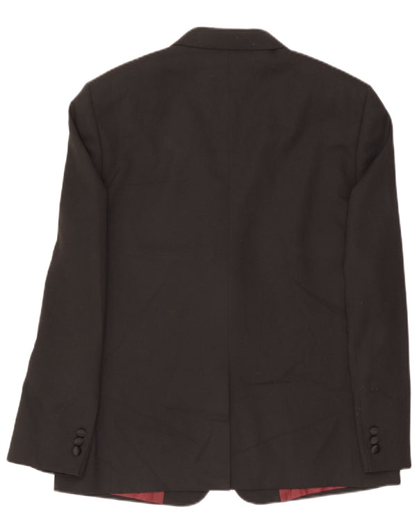 Giacca blazer a 2 bottoni Marks & Spencer da uomo UK 42 grande poliestere nero