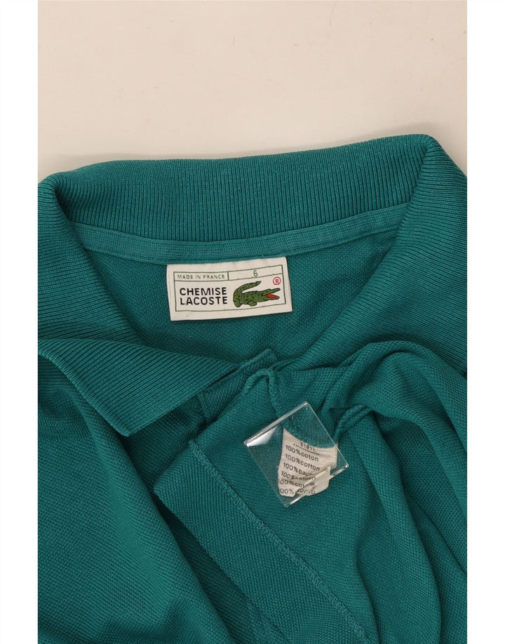 Polo da uomo LACOSTE taglia 6 XL in cotone turchese