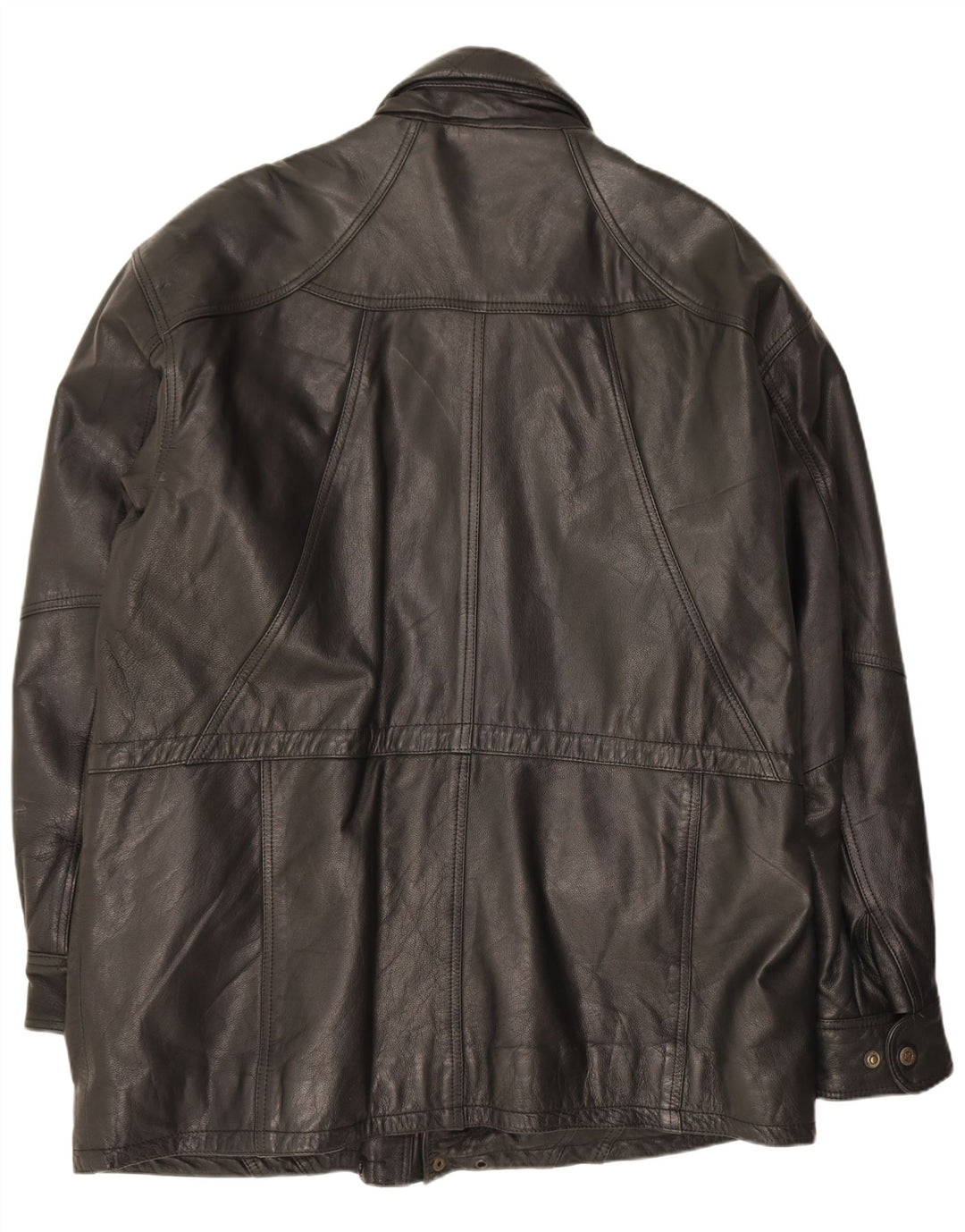 Cappotto in pelle da uomo Shelter Bay UK 40 grande nero