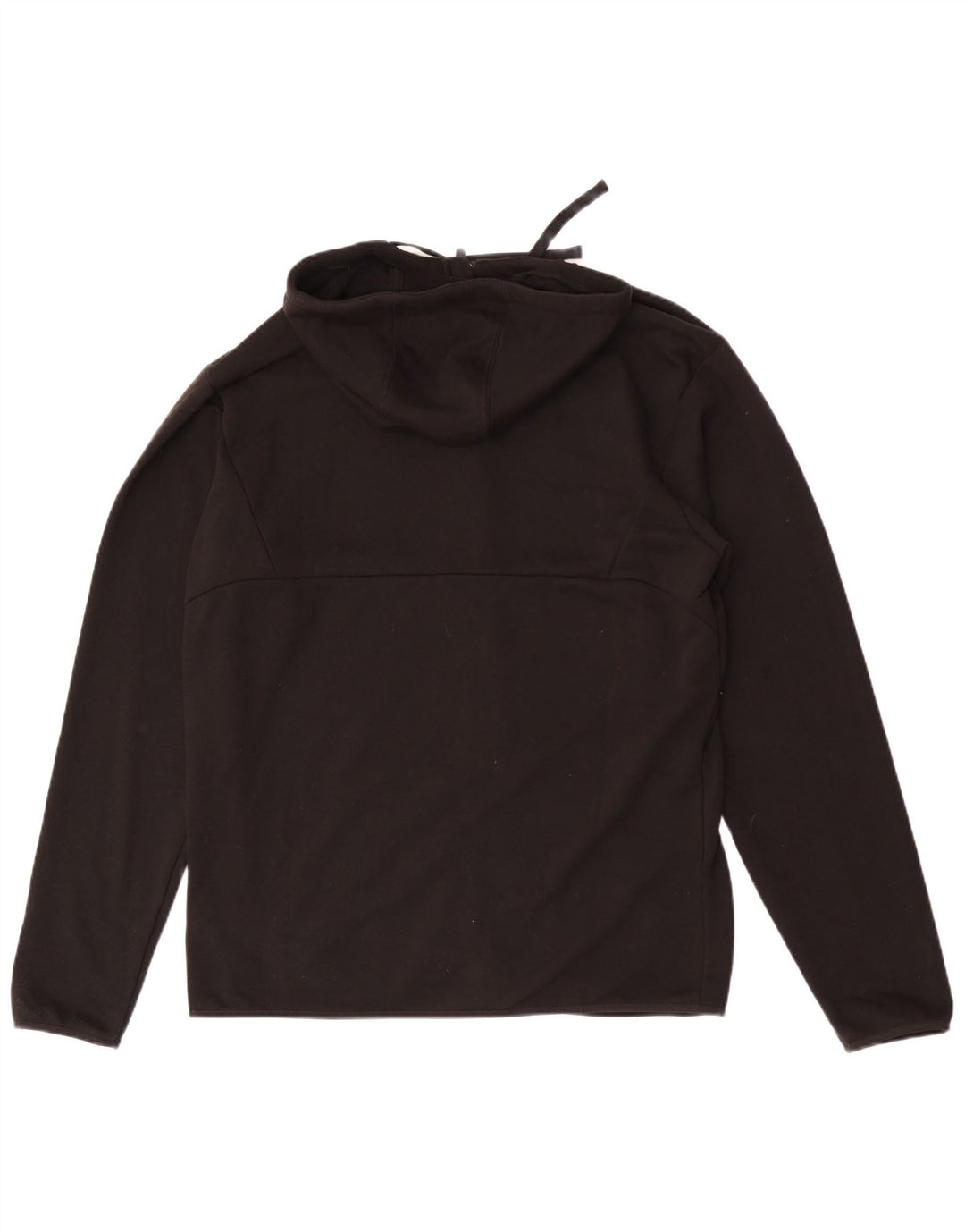 Felpa con cappuccio e zip da uomo Puma grande in cotone nero