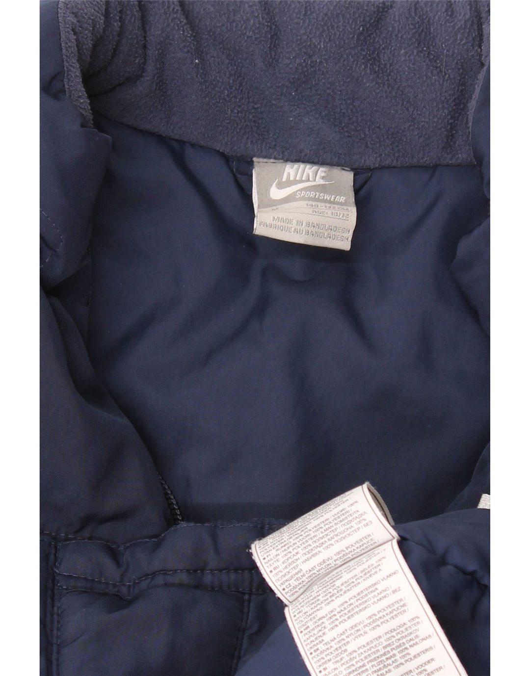 Giacca a vento con grafica NIKE da ragazzo 10-11 anni medio blu navy