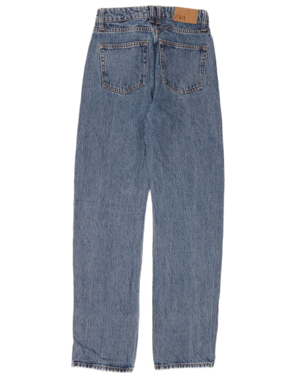 Jeans dritti da donna Zara EU 34 2XS W24 L30 Blu