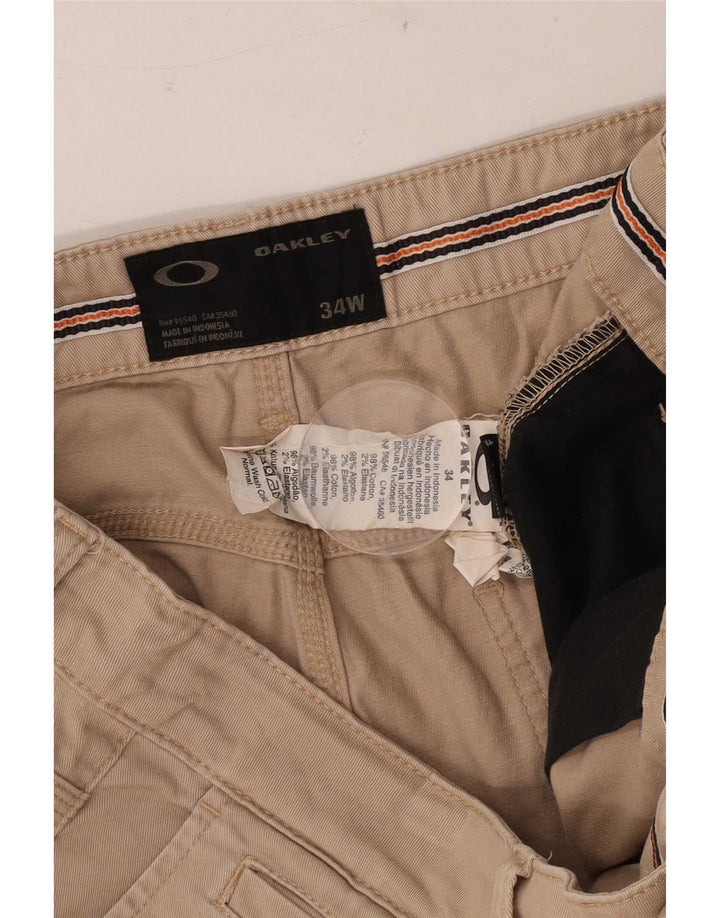 Pantaloncini chino da uomo Oakley W34 Large in cotone beige
