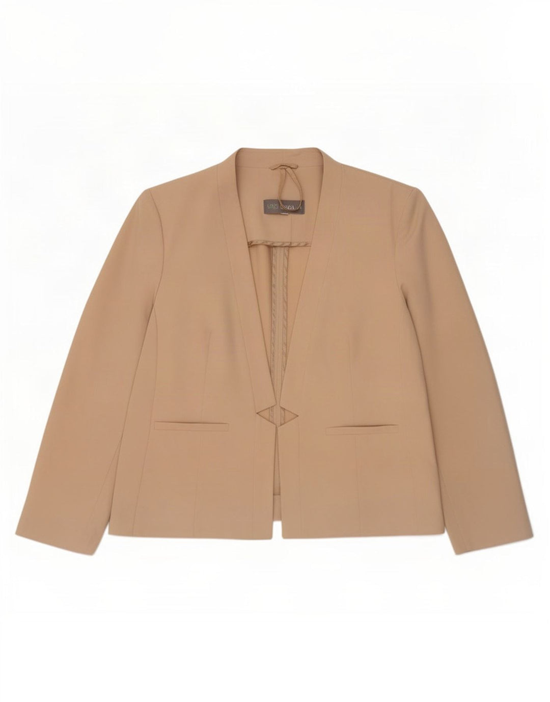 Giacca blazer aperta da donna Marks & Spencer UK 20 2XL Poliestere beige