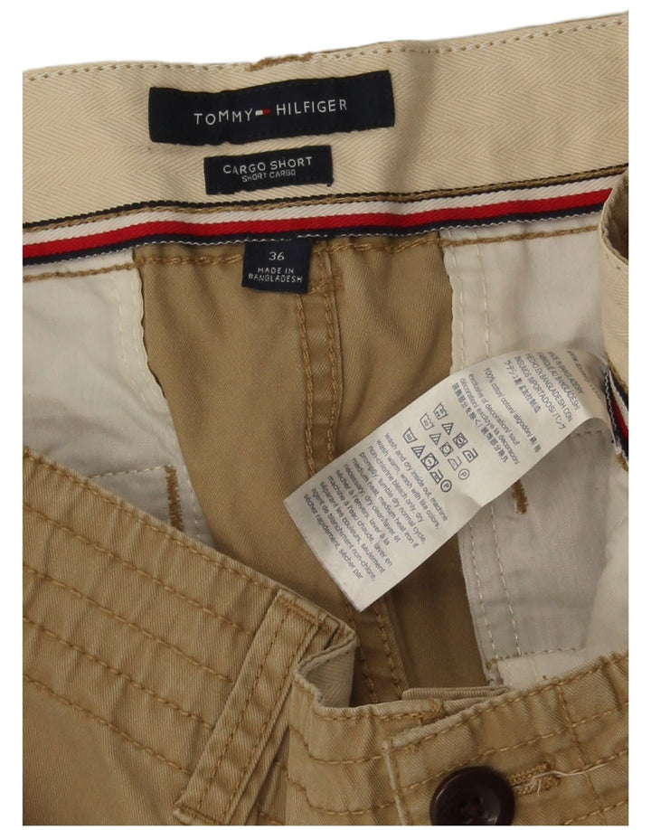 Pantaloncini cargo da uomo Tommy Hilfiger W36 grandi in cotone beige