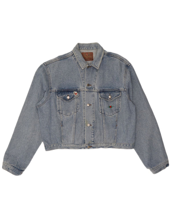 Giacca di jeans oversize da donna El Charro UK 18 XL Cotone blu