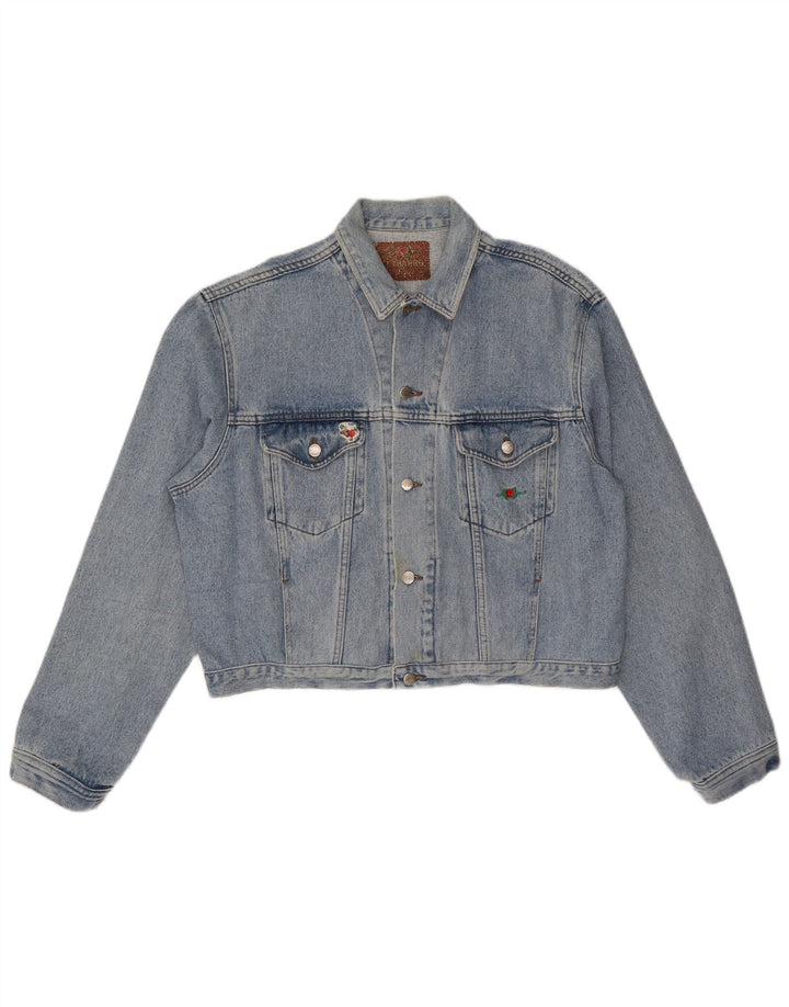 Giacca di jeans oversize da donna El Charro UK 18 XL Cotone blu