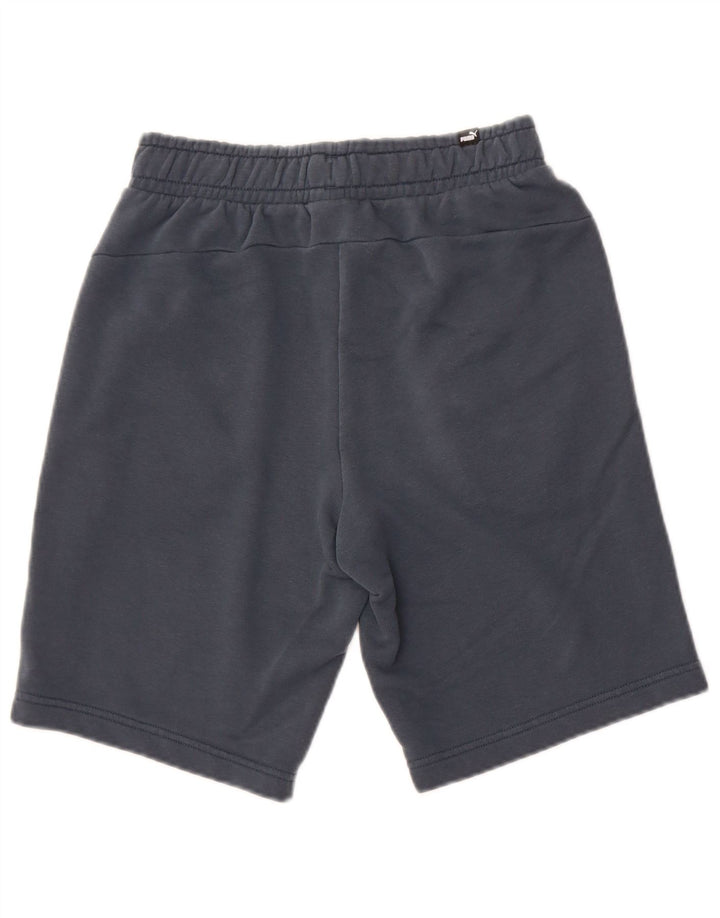 Pantaloncini sportivi Puma da uomo piccoli in cotone blu navy