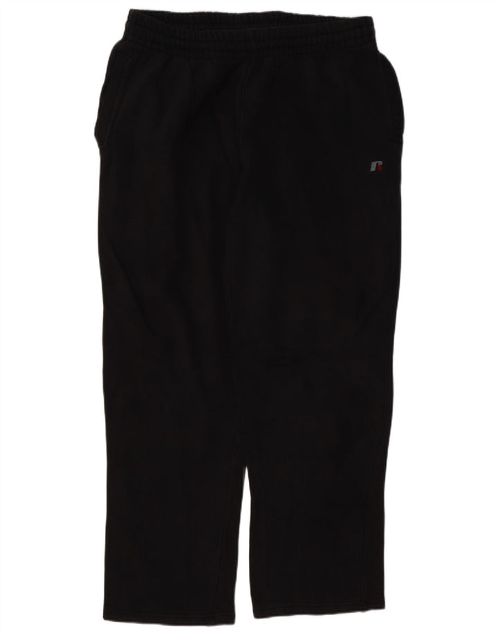 Pantaloni da tuta da uomo RUSSELL ATHLETIC grandi in cotone nero