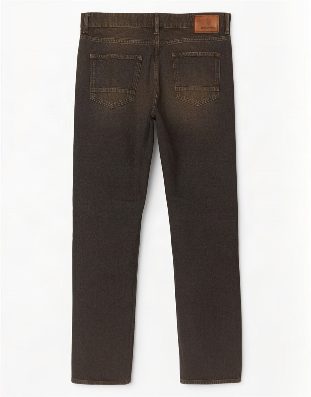 Jeans dritti da uomo Hugo Boss W34 L34 cotone nero