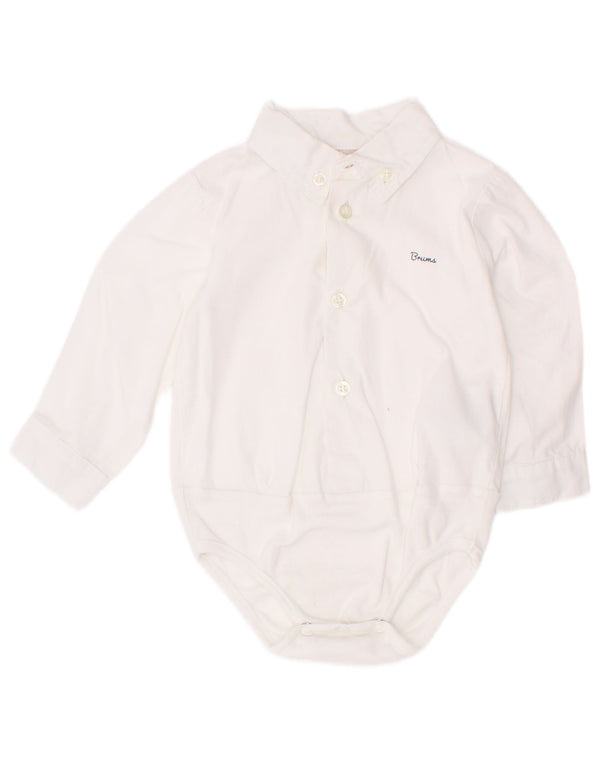 Brums Baby Boys Shirt 6-9 Months White Cotton