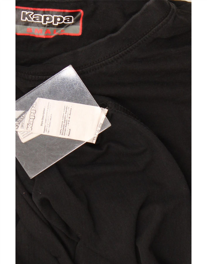 T-shirt grafica da uomo Kappa Top Small in cotone nero