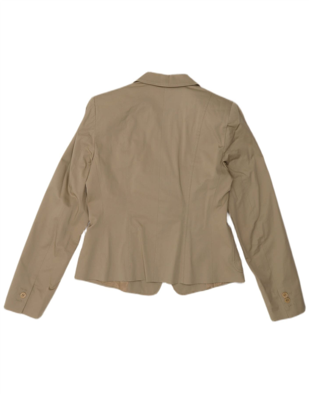Max Mara Giacca blazer da donna a 1 bottone UK 12 Cotone beige medio