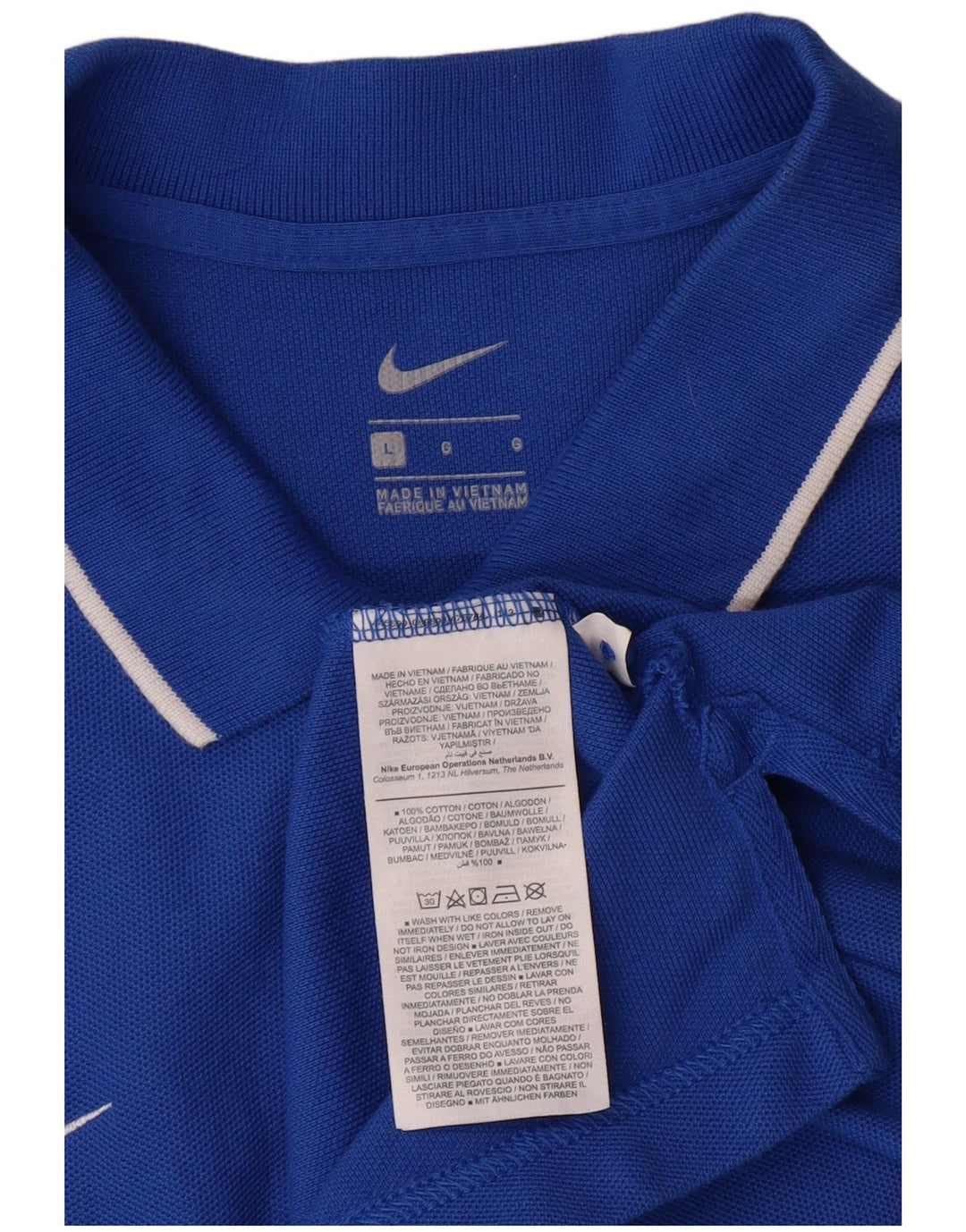 Polo Nike da uomo Regular Fit, misura grande, in cotone blu