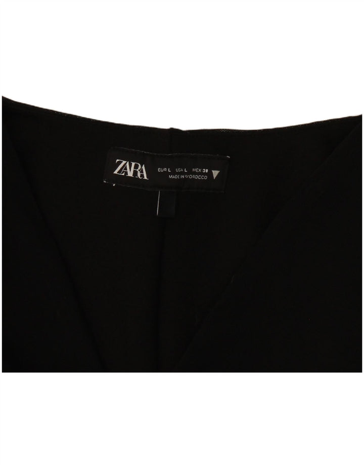Body a maniche lunghe da donna Zara UK 14 grande nero