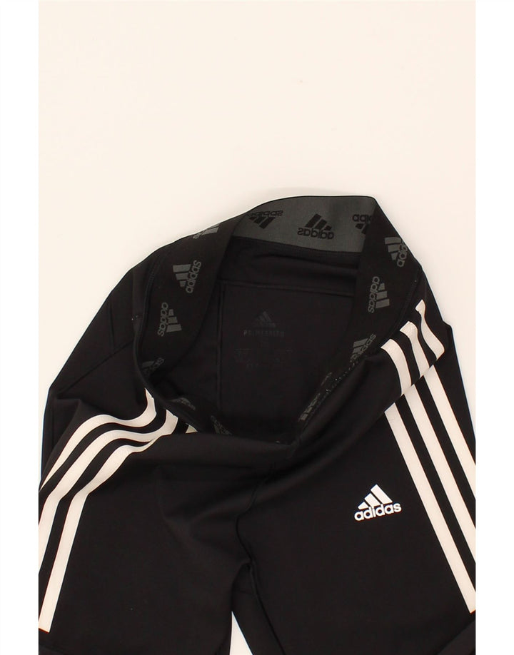ADIDAS Womens Aeroready Graphic Leggings UK 8/10 Small  Black Polyester Vintage Adidas and Second-Hand Adidas from Messina Hembry 