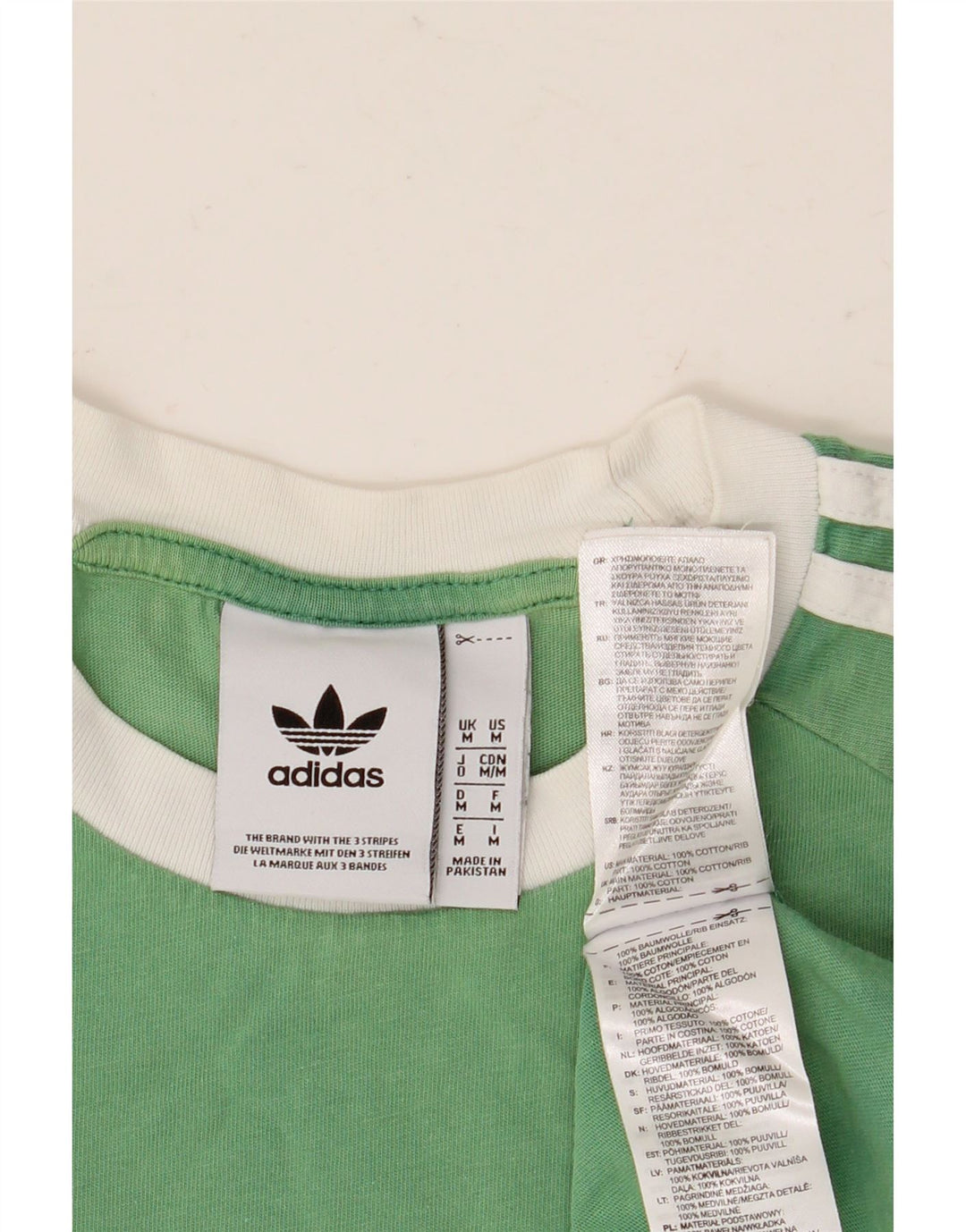 T-shirt da uomo ADIDAS Top verde medio in cotone