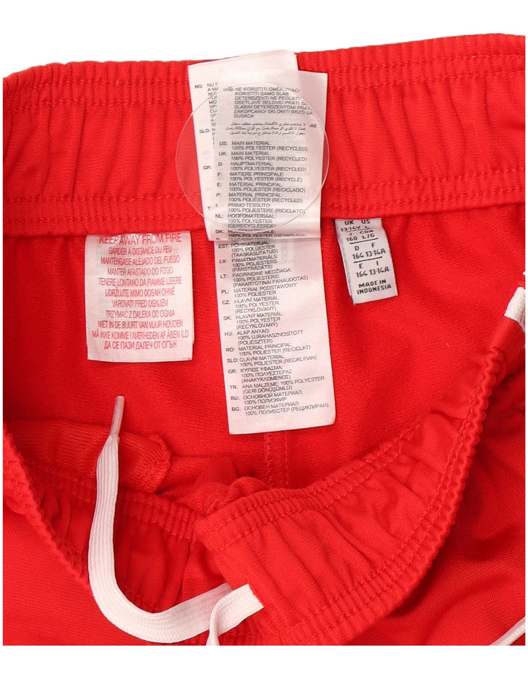 Pantaloni della tuta da ragazzo Adidas Joggers 13-14 anni Poliestere rosso