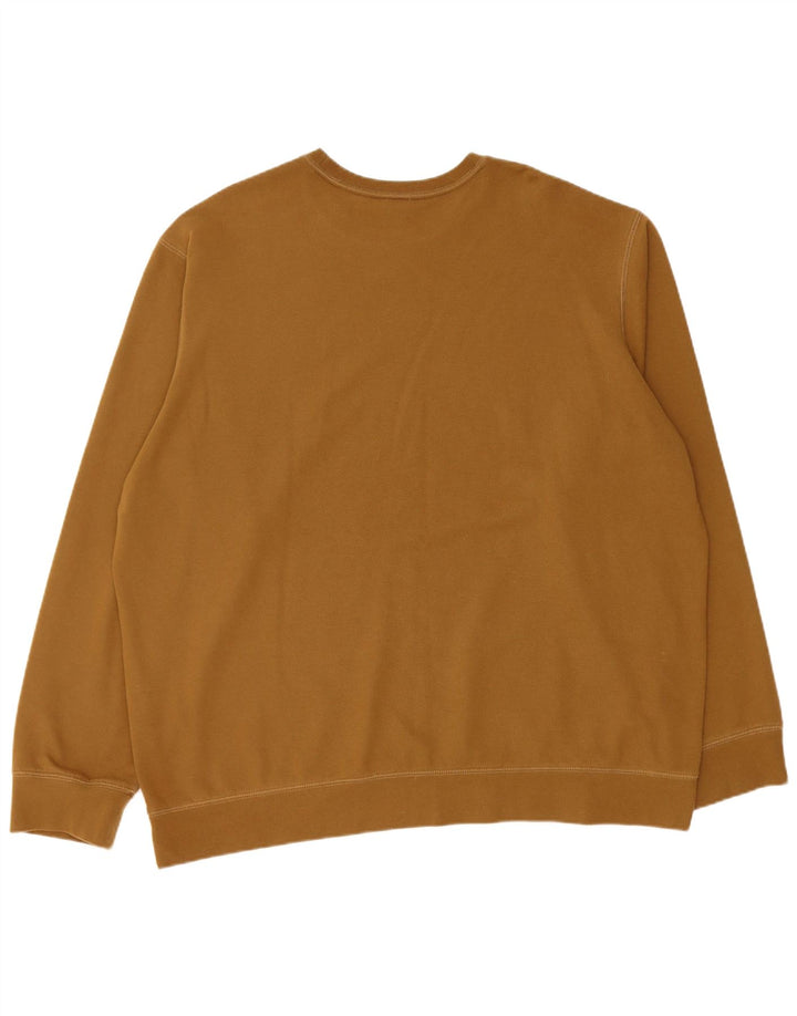 EDDIE BAUER Felpa da uomo Maglione XL Marrone Cotone