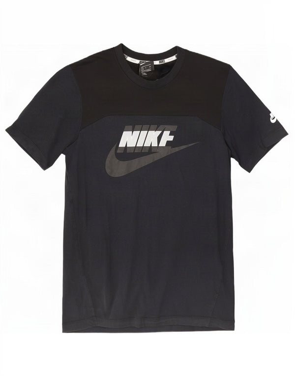 T-shirt grafica da uomo Nike Top Small in cotone nero
