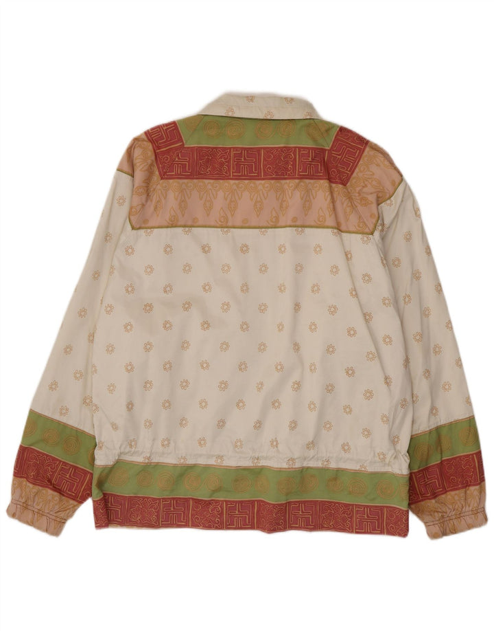 Giubbotto bomber da donna HEAD UK 20 2XL bianco floreale