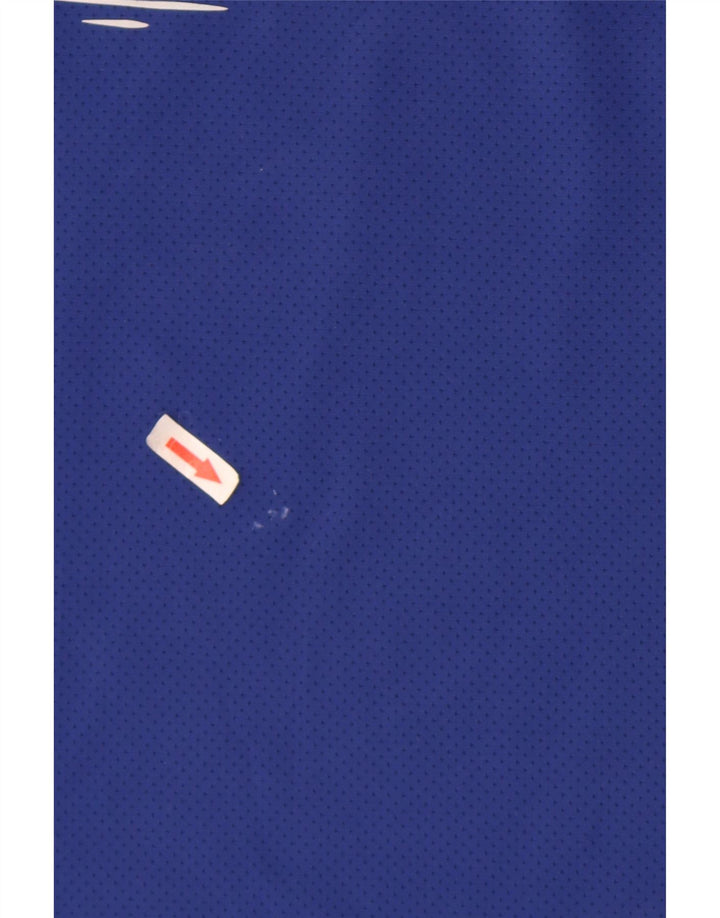 Canotta grafica Nike Dri Fit da uomo in poliestere blu medio