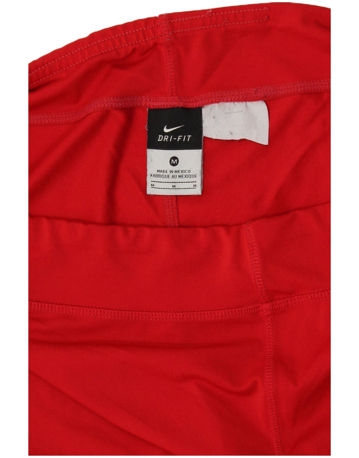 Pantaloncini sportivi NIKE Dri Fit da donna UK 14 medio rosso