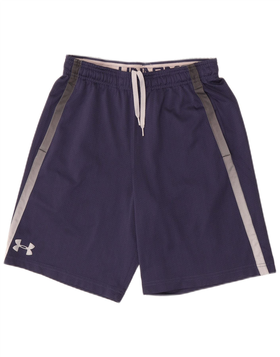 Pantaloncini sportivi da uomo Under Armour piccoli in poliestere color block blu navy