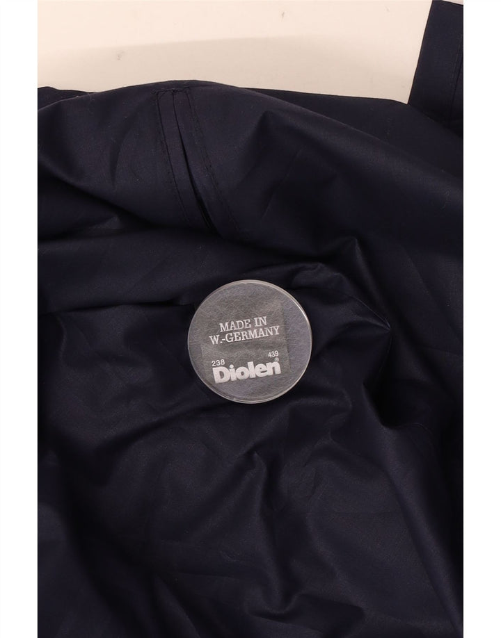 Diolen Cappotto da Uomo Trench UK 38 Medio Blu Navy Poliestere